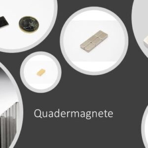 20×3.5×16 mm Quadermagnete N45 vernickelt