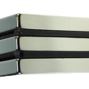 Quadermagnet 40x18x6 mm, N45, vernickelt, Industriequalität, Produktabbildung